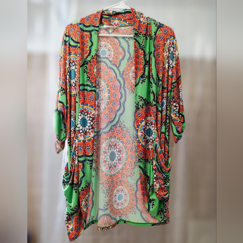 Colorful Bohemian Kimono Cardigan